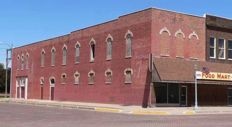 Miner Brothers Store, located on northwest corner of 3rd Avenue and North Webster Street in Red Cloud, Nebraska; the building faces Webster.  The building was constructed in 1883.  It is listed in the National Register of Historic Places; it is also