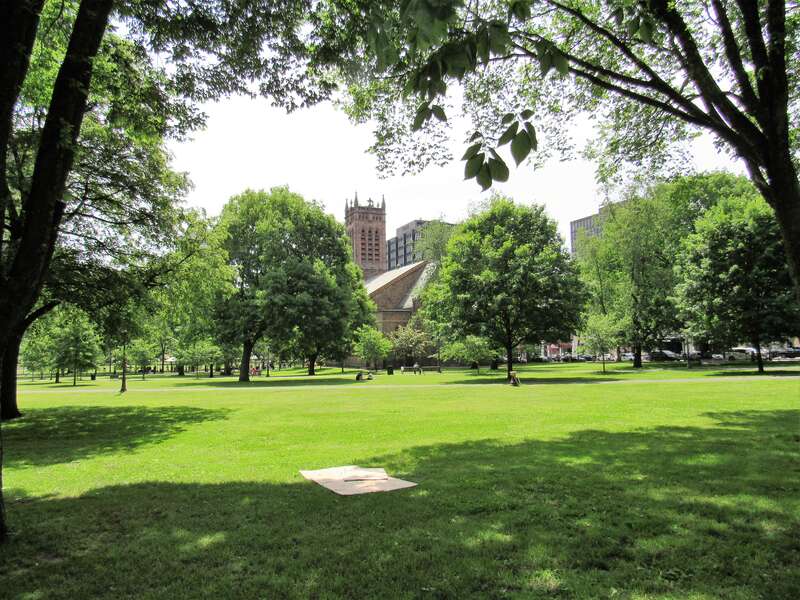 Trinity Church on the Green in New Haven, Connecticut.