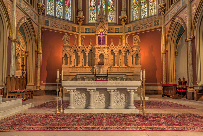 Pulpit and communion table