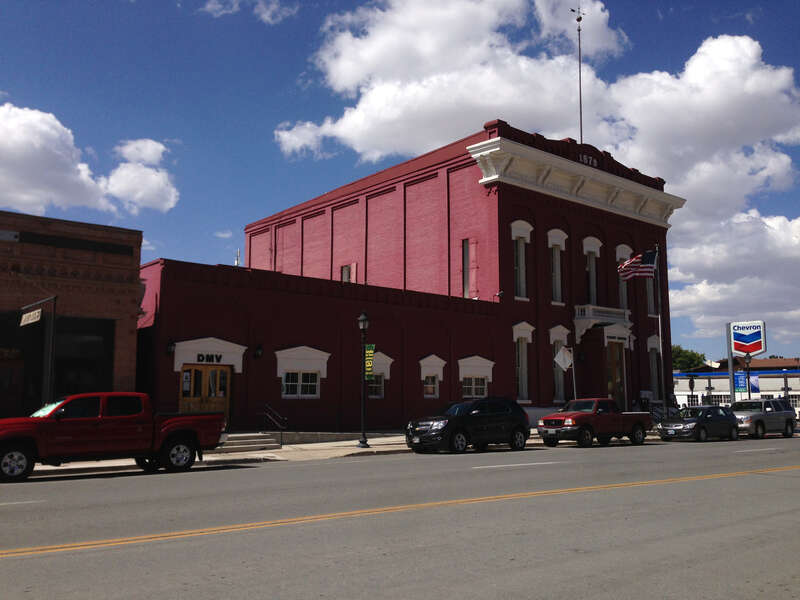 The Eureka County Court House on U.S. Route 50 in Eureka, Nevada