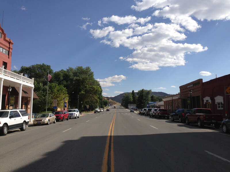 View east along U.S. Route 50 about 37.0 miles east of the Lander County line in Eureka, Nevada
