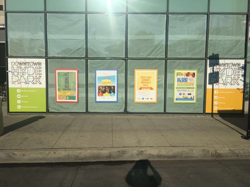 w:Hyde Park, Chicago neighborhood billboards at the w:Harper Court