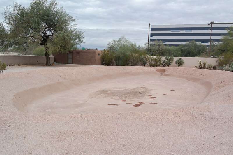 The ball court at the Pueblo Grande Museum in Phoenix, Arizona