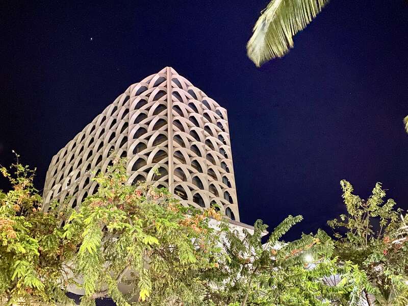 Built in 1966, this iconic and distinctive high-rise commercial office tower was designed by George ‘Pete’ Wimberly of Wimberly, Whisenand, Allison &amp;amp; Tong to house the Waikiki offices of the Bank of Hawaii, but has since become known as the