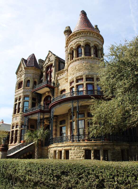 The former Bishop's Palace also known as also known as Gresham's Castle and the Colonel Walter Gresham House, in Galveston, Texas.