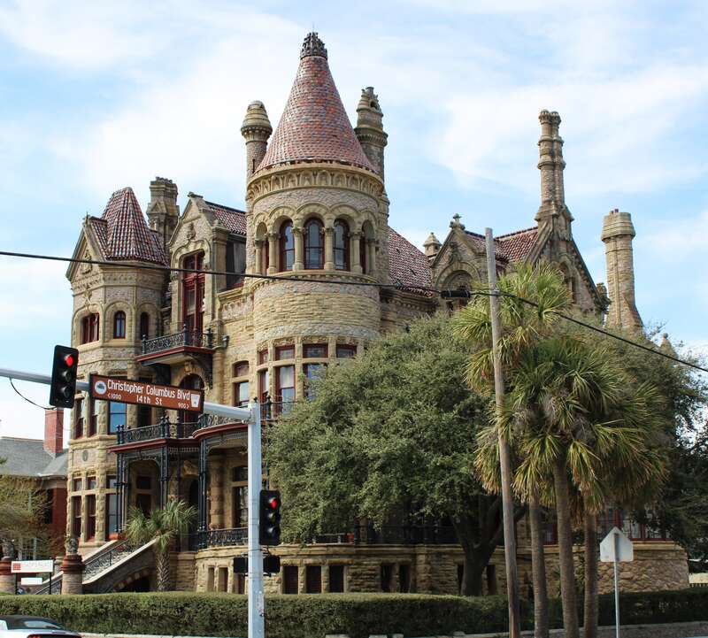 The former Bishop's Palace also known as also known as Gresham's Castle and the Colonel Walter Gresham House, in Galveston, Texas.