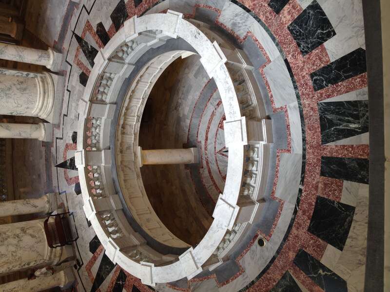Idaho State Capitol building - Marble floor for Dome.