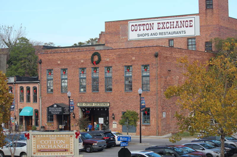 The Cotton Exchange in downtown Wilmington, North Carolina.