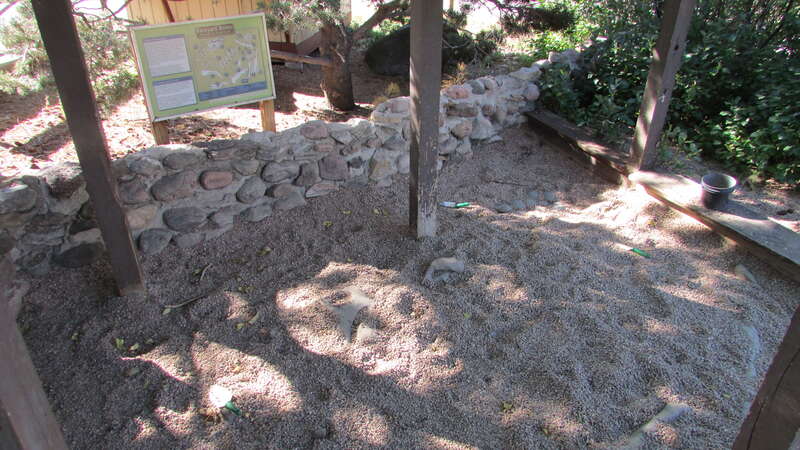 Backyard Bones, A Cretaceous Crime Scene, kid friendly dig for dinosaur bones at the museum at Dinosaur Ridge, west of Denver, Colorado.