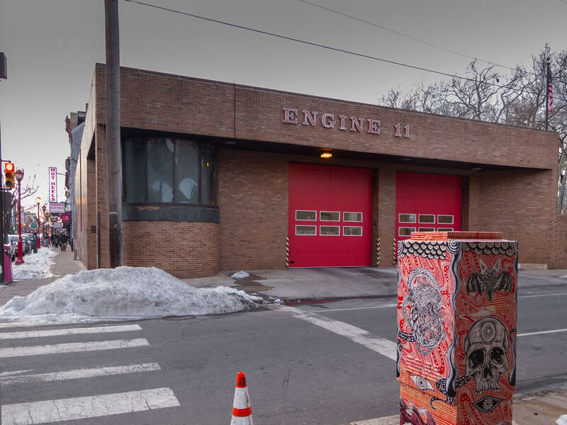 500px provided description: South Street fire station, Engine 11. [#g12 ,#Station ,#Canon ,#Fire ,#City ,#Pennsylvania ,#Philadelphia ,#Municipal ,#Stickers ,#Jason Knauer ,#Powershot g12]