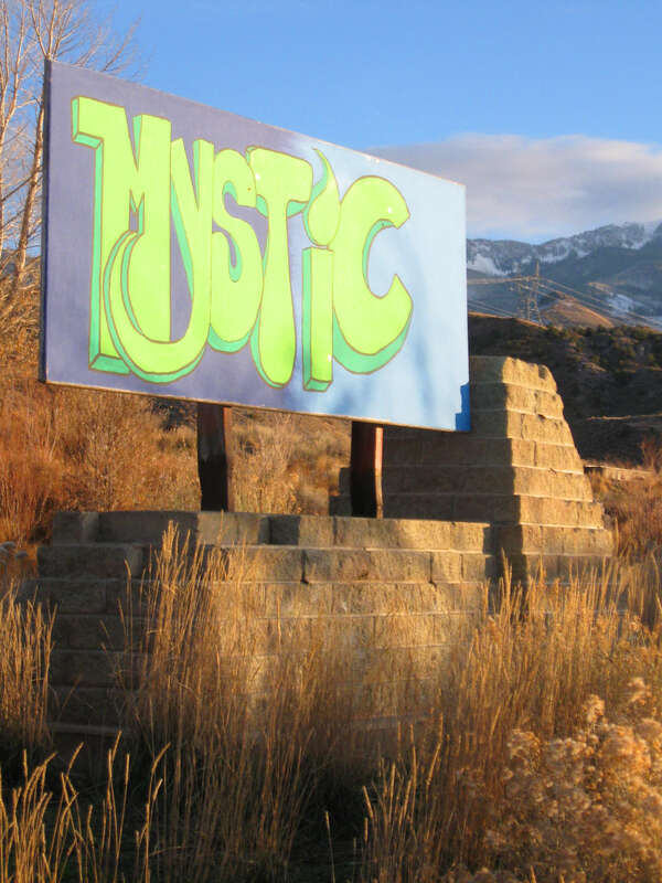 Entrance Sign at Mystic Hot Springs