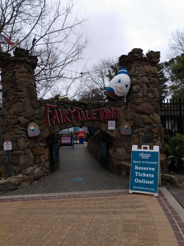 The entrance to Fairytale Town, in Sacramento, California.