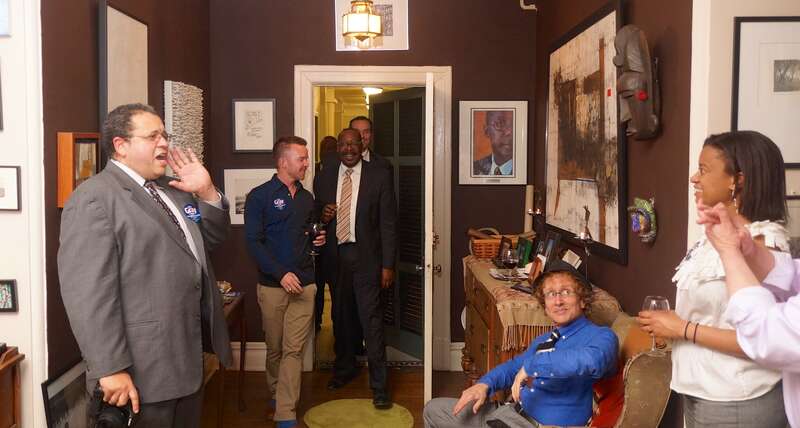 Celebrating advances in LGBTQI equality in our nation's capital, including the most protective health environment in the United States, with Washington, DC Mayor Vince Gray