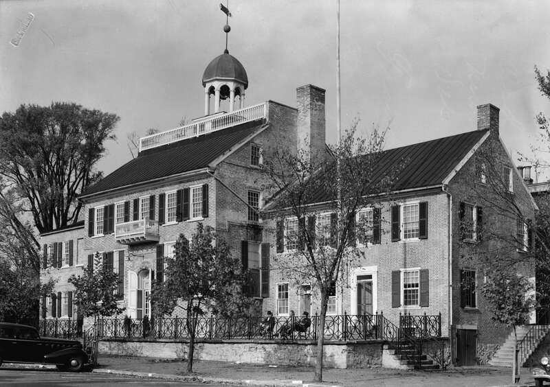 Old New Castle Courthouse, Delaware Street, New Castle, Delaware. 

Image courtesy of the Historic American Building Survey archives.Photographer: W. S. Stewart; Oct. 13, 1936.


This is an image of a place or building that is listed on the National