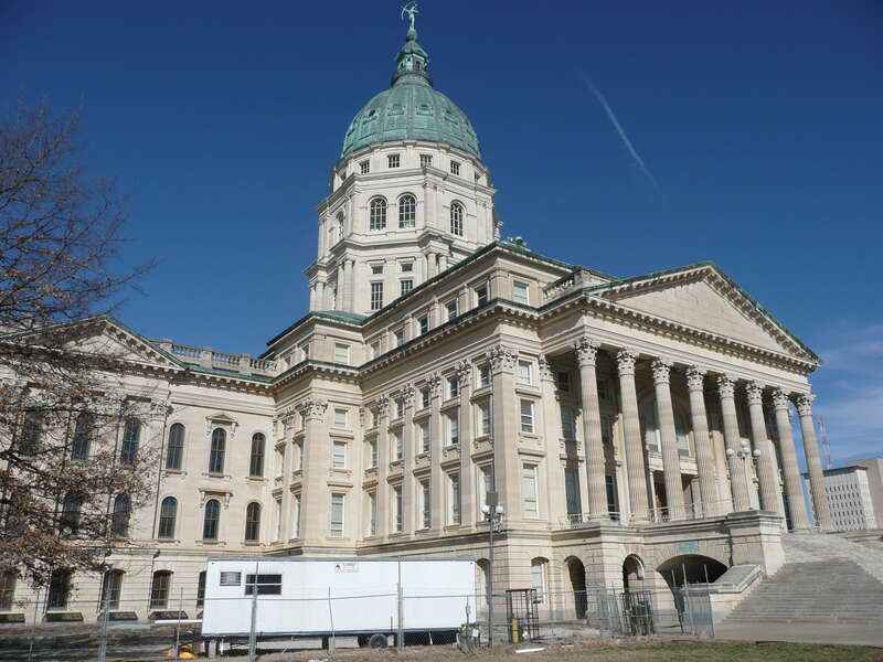 The State Capitol building of Topeka, Kansas. Taken with a Panasonic DMC-TZ3.