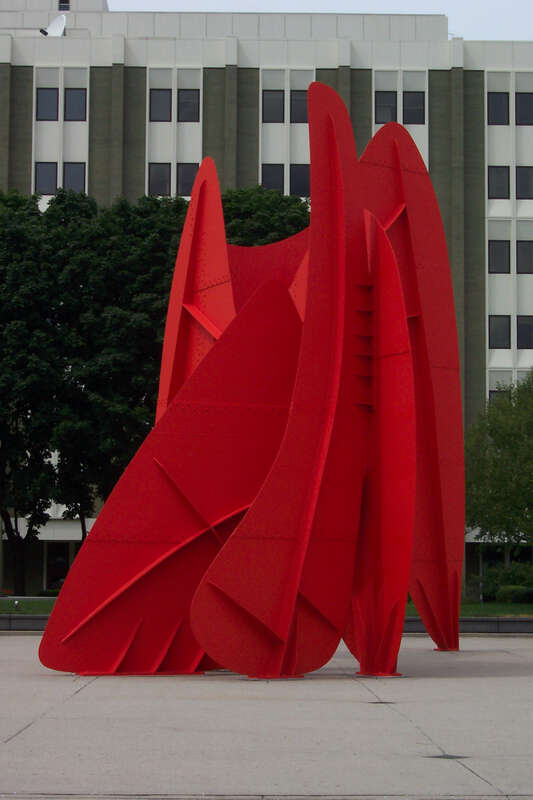 La Grande Vitesse (sculpture) by Alexander Calder, installed in Grand Rapids, Michigan in 1969