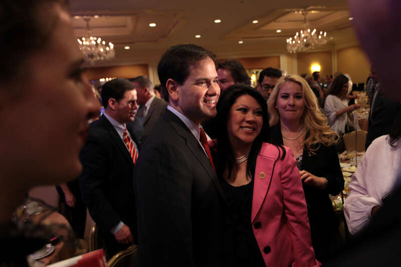 U.S. Senator Marco Rubio of Florida speaking with supporters at the Arizona Chamber of Commerce &amp;amp; Industry's Leadership Series luncheon in Phoenix, Arizona.

Please attribute to Gage Skidmore if used elsewhere.