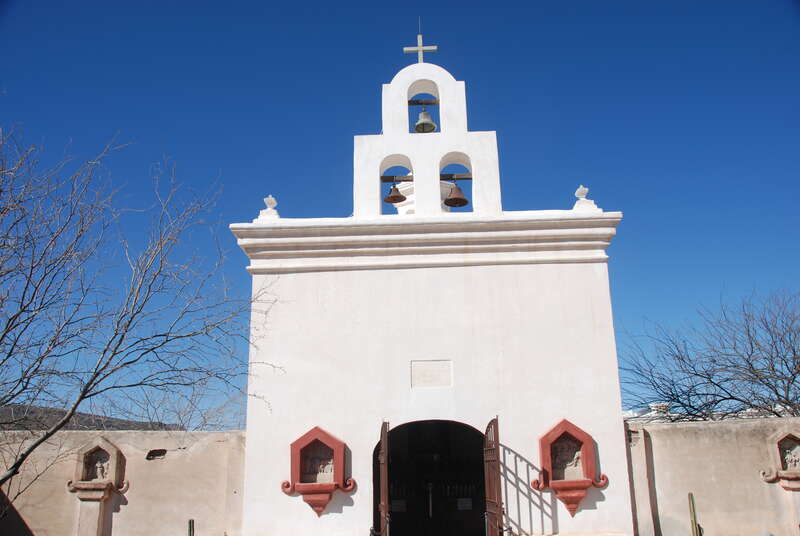 Mission San Xavier del  Bac - White Dove of the Desert - near Tucson, Arizona