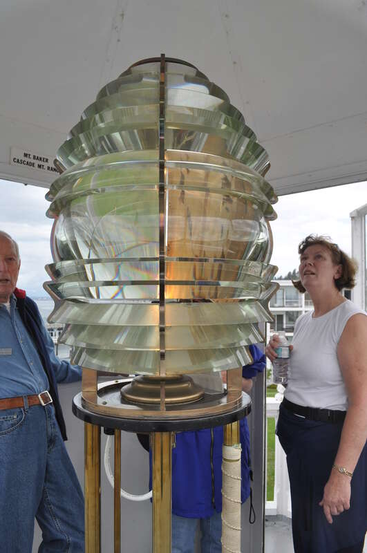 Taking a tour of Mukilteo Lighthouse, Mukilteo, Washington.