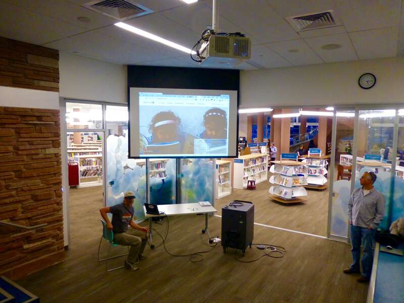 w:en:User:Nealmcb and w:en:User:Kvng at Wikipedia 15 at the Boulder Public Library