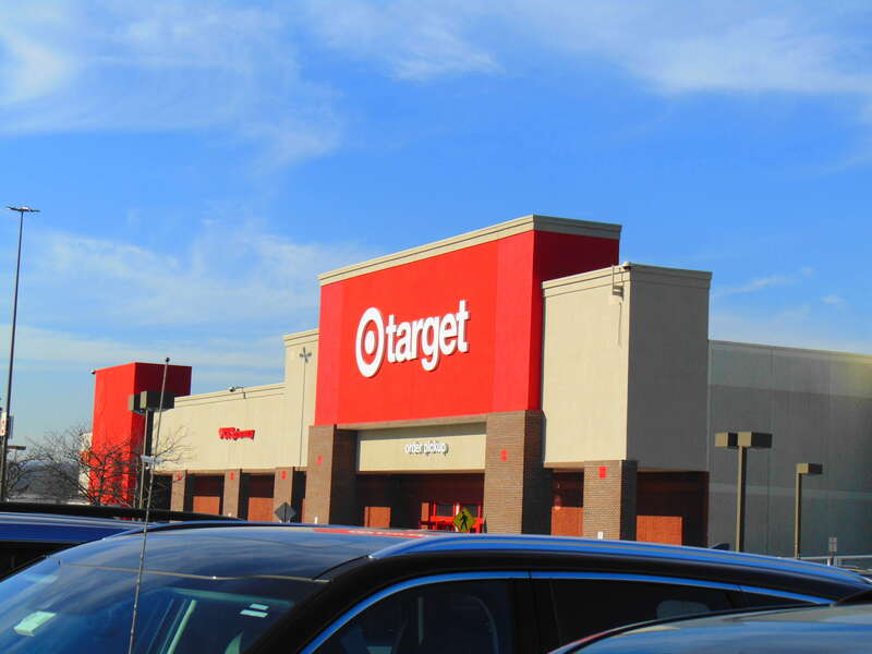 The exterior of Target after its remodel.