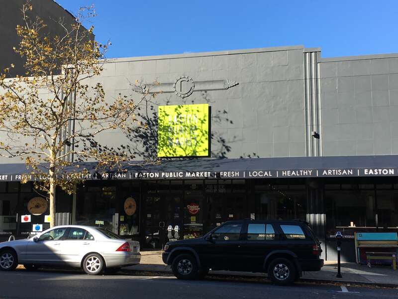 The entrance of the Easton Public Market