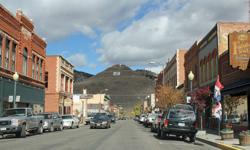 The Salida Downtown Historic District in Salida, Colorado. The district is listed on the National Register of Historic Places.
