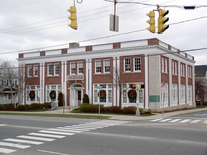 Simsbury Bank and Trust Company Building, aka the Landmark Building, Simsbury, Connecticut.