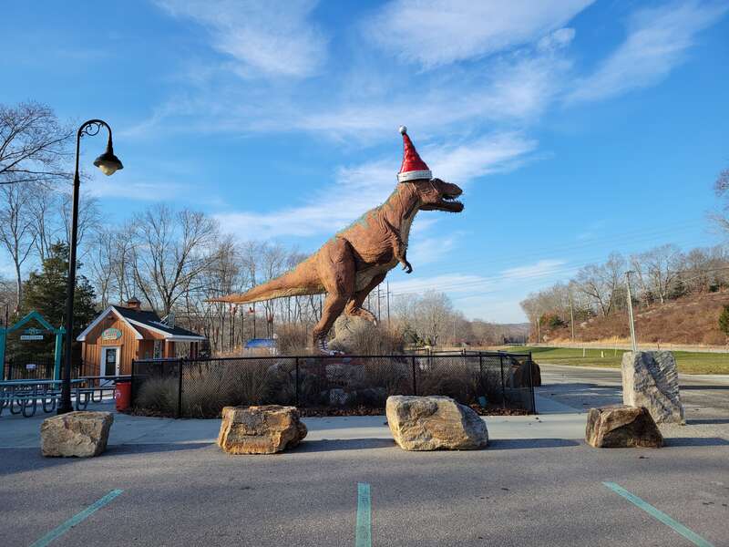 T Rex at the Dinosaur Place, Chesterfield Connecticut