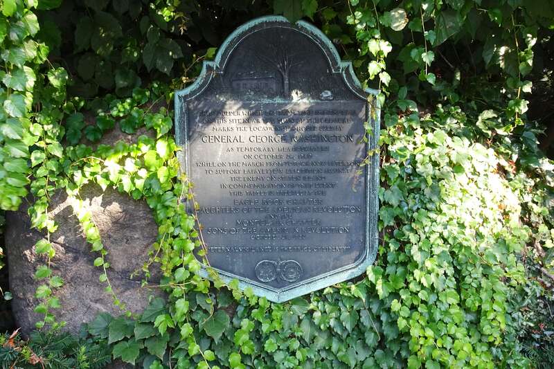 Site of William Crane House, temporary headquarters of General George Washington on October 26, 1780.