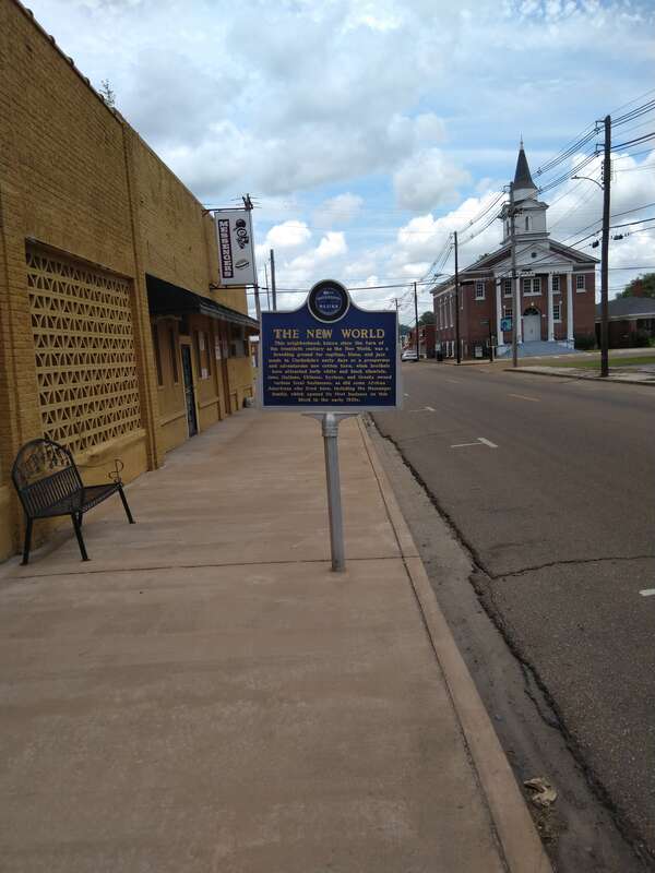 Mississippi Blues Trail Marker in downtown Clarksdale