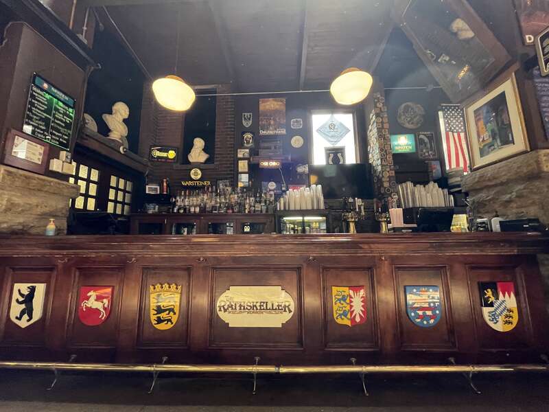 Bar at The Rathskeller, Indianapolis, Indiana.