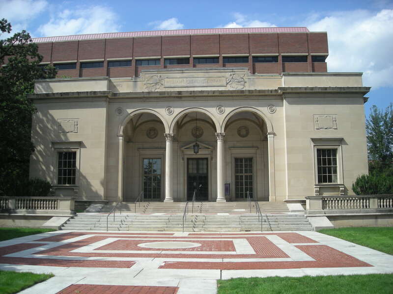 The William L. Clements Library on the central campus of the University of Michigan in Ann Arbor, Michigan (United States).
