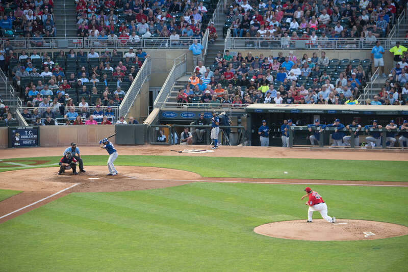 U.S. Department of Agriculture (USDA) employees spend time with Secretary Sonny Perdue at Target field to meet with and watch a Minnesota Twins (vs. Rangers) baseball game, during USDA Night, in Minneapolis, MN, on August 6, 2017. Following a closed