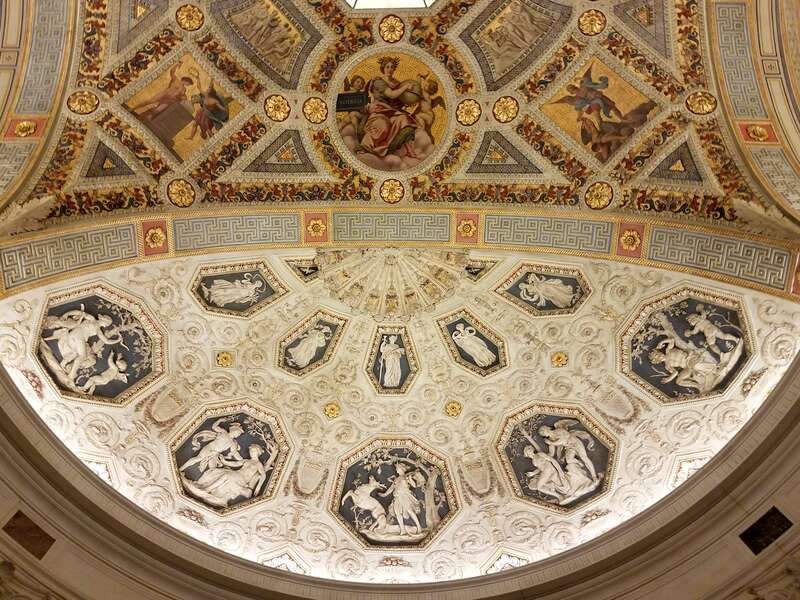 Detail of Rotunda ceiling, Morgan Library &amp;amp; Museum, New York City