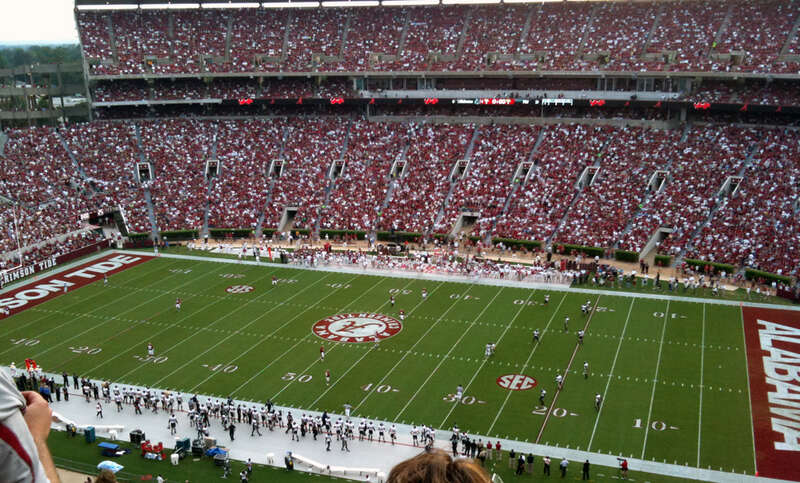 Kickoff from the FIU-Bama game on September 12, 2009
