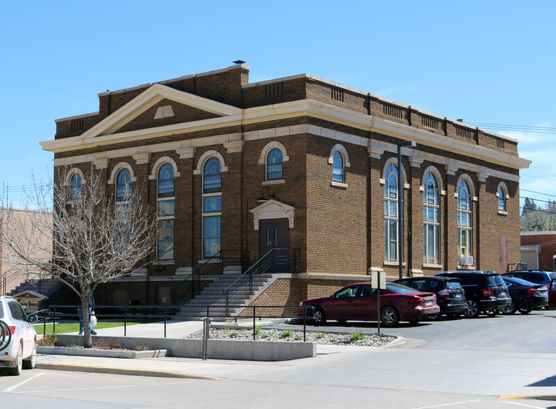 The First Congregational Church, located at 715 Kansas City Street in Rapid City, South Dakota. The property is listed on the National Register of Historic Places.