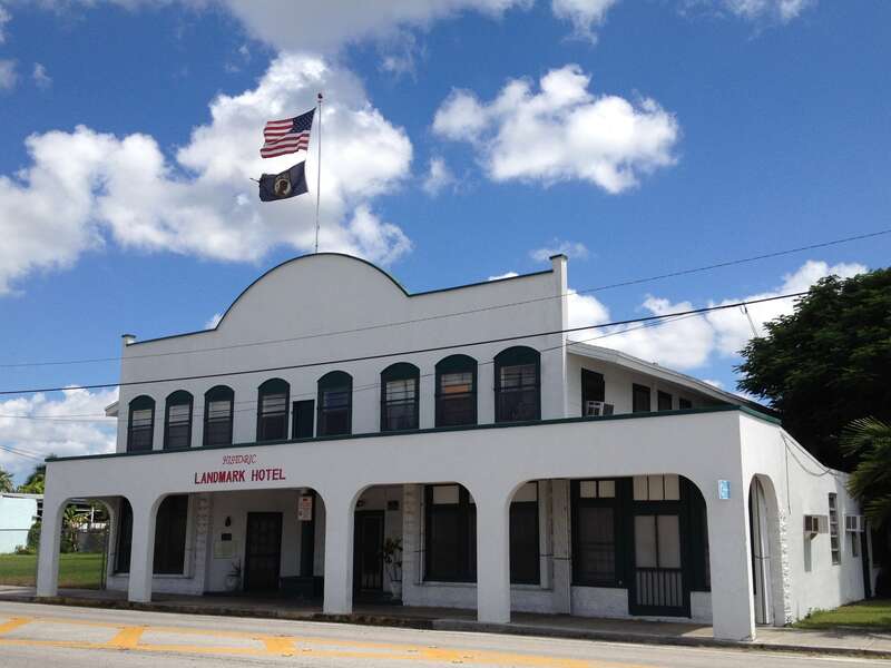On the US National Register of Historic Places. Formerly known as The Seminole Cafe and Hotel. It was originally built in Miami and later moved to Homestead. It was formerly a theater.
