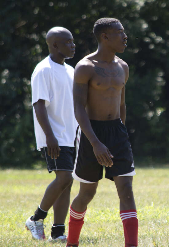 hot black soccer player 005 - east potomac park - 2013-08-25
