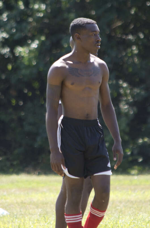 hot black soccer player 006 - east potomac park - 2013-08-25