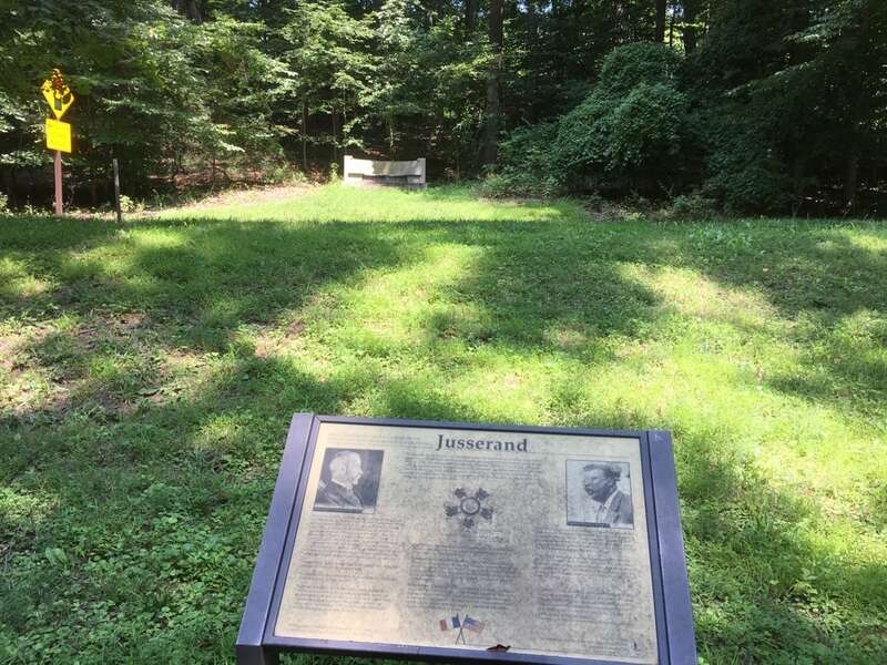 A grassy field with a memorial bench in the distance
Jean Jules Jusserand Memorial
Keywords: nps; national park service; rocr; rock creek park; dc; district of columbia; washington; jean jules jusserand memorial