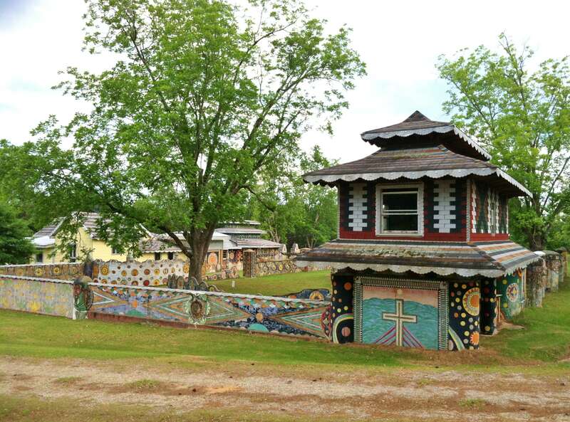 This is a photograph of Pasaquan in Buena Vista, GA