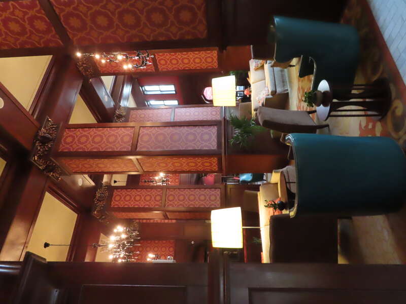 Part of the lobby of the Skirvin Hilton Hotel, in Oklahoma City, OK