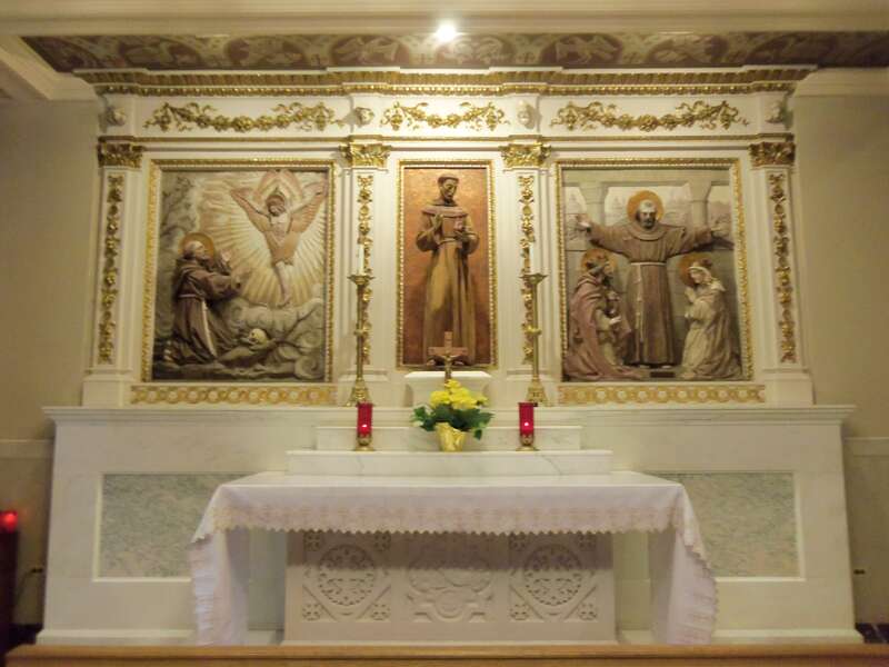 St. Francis chapel in the Memorial Church of the Holy Sepulchre at the Mount St. Sepulchre Franciscan Monastery in Northeast Washington, D.C.