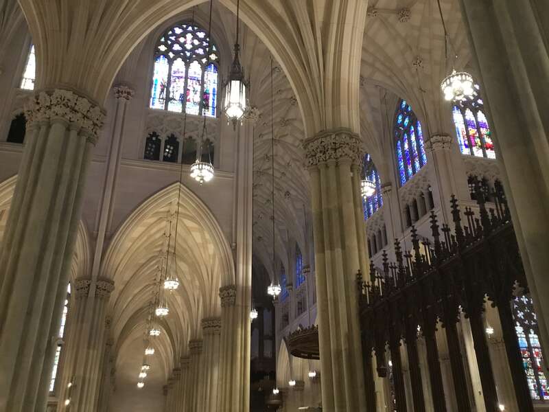 Interior of St Patrick’s Cathedral in December 2021