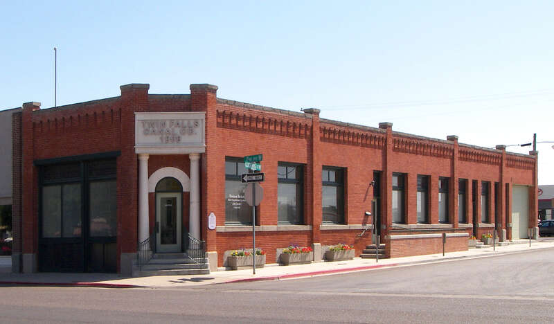 The Twin Falls Canal Company Building in Twin Falls, Idaho, United States. The building was listed on the National Register of Historic Places on August 30, 1996.