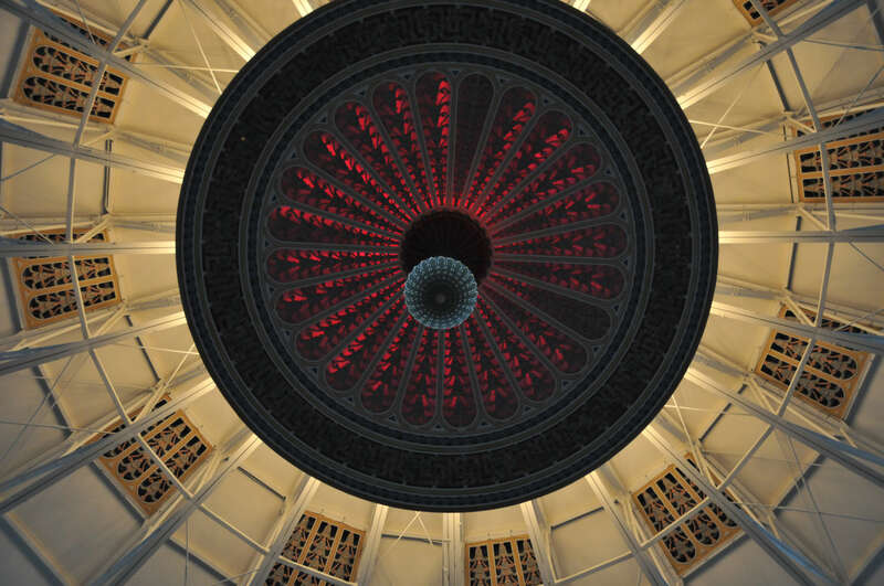Atrium dome of the West Baden Springs Hotel (built 1901) — in West Baden, Indiana.