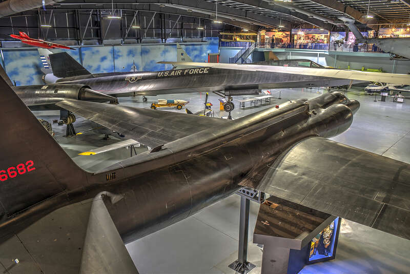 RQ-4 Global Hawk and Lockheed U-2 on display at Museum of Aviation