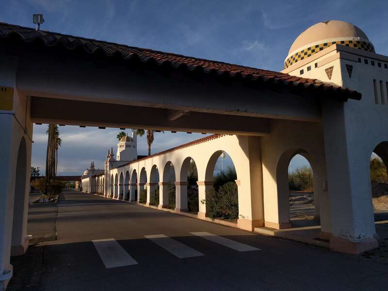 Ajo, Arizona train station has now been repurposed.
