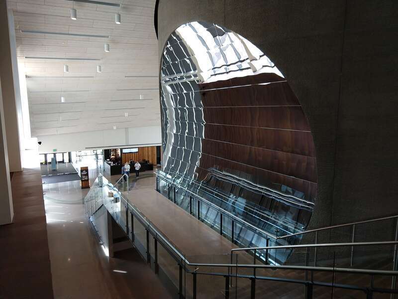 Exhibits and building at the newly opened Bell Museum of Natural History, Falcon Heights, Minnesota, on the University of Minnesota St. Paul campus.